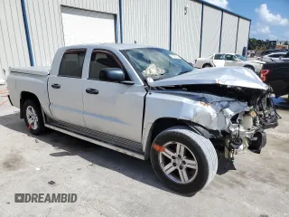 2007 Dodge Dakota SLT with VIN 1D7HE48J17S259061, listed as a Copart auction lot 76098974 with Not Provided miles and Non Repairable. Bid and sale history available at DreamBid. Image 4.