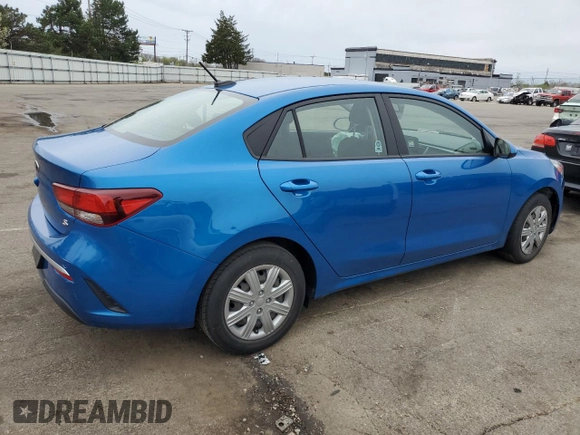 2021 Kia Rio S with VIN 3KPA24AD7ME382550, listed as a Copart auction lot 51711445 with 38,144 mi miles and Salvage Title. Bid and sale history available at carsss.com. Image 3.