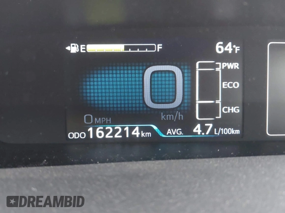 2016 Toyota Prius Four with VIN JTDKARFU2G3526613, listed as a IAAI auction lot 41742117 with 162,214 mi miles. Bid and sale history available at carsss.com. Image 15.