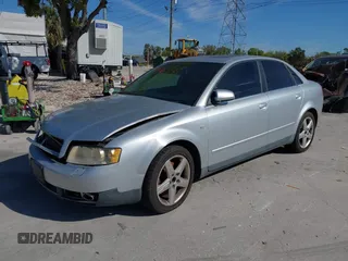 2003 Audi A4 3.0L with VIN WAULT68E13A355746, listed as a IAAI auction lot 41801676 with 189,947 mi miles. Bid and sale history available at carsss.com. Image 2.