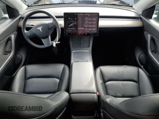 2022 Tesla Model Y Long Range with VIN 7SAYGDEE7NF386082, listed as a Copart auction lot 47191625 with 73,634 mi miles and Salvage Title. Bid and sale history available at carsss.com. Image 8.
