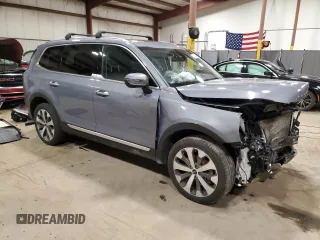 2022 Kia Telluride S with VIN 5XYP6DHCXNG249121, listed as a Copart auction lot 87368404 with 37,642 mi miles and Salvage Title. Bid and sale history available at DreamBid. Image 4.