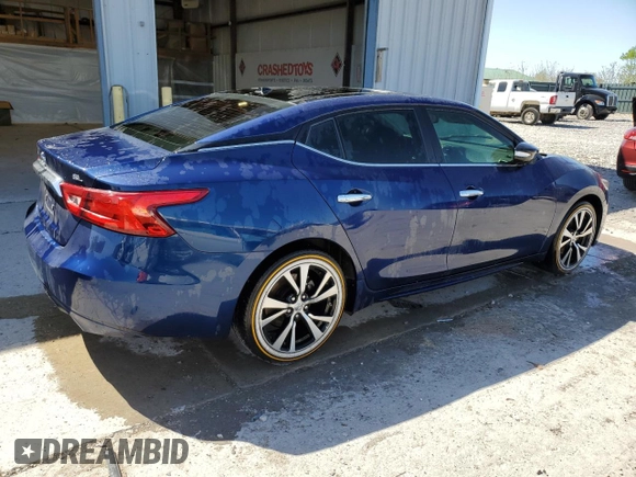 2018 Nissan Maxima Platinum with VIN 1N4AA6APXJC360754, listed as a Copart auction lot 53066555 with 79,358 mi miles and Salvage Title. Bid and sale history available at DreamBid. Image 3.