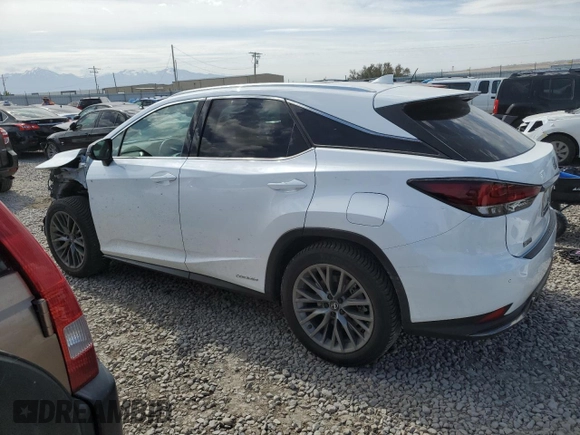 2020 Lexus RX 450h F Sport Performance with VIN 2T2YGMDA1LC043924, listed as a Copart auction lot 58921455 with 36,032 mi miles and Salvage title. Bid and sale history available at DreamBid. Image 2.
