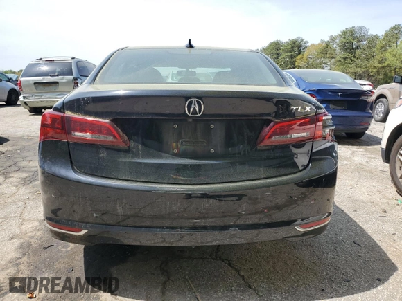 2017 Acura TLX V6 with VIN 19UUB2F38HA005723, listed as a Copart auction lot 47487995 with 0 mi miles and Salvage Title. Bid and sale history available at carsss.com. Image 6.