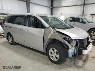 2012 Nissan Quest SL with VIN JN8AE2KP8C9033229, listed as a Copart auction lot 51613355 with 124,855 mi miles and Salvage Title. Bid and sale history available at carsss.com. Image 4.