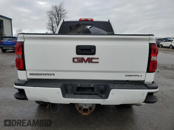 2015 GMC Sierra 2500HD available WiFi Denali with VIN 1GT120E81FF139797, listed as a Copart auction lot 43355735 with 195,305 mi miles and Salvage Title. Bid and sale history available at carsss.com. Image 6.