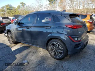 2023 Hyundai Kona N Line with VIN KM8K33A36PU995960, listed as a Copart auction lot 85613134 with 13,993 mi miles and Salvage Title. Bid and sale history available at carsss.com. Image 2.