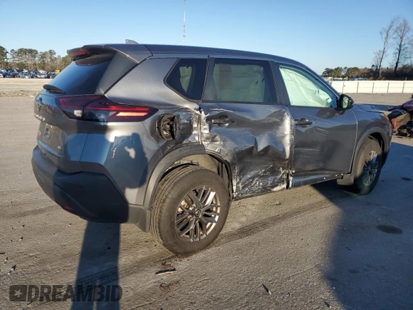 2021 Nissan Rogue S with VIN 5N1AT3AB9MC835639, listed as a Copart auction lot 87611295 with 28,373 mi miles and Salvage title. Bid and sale history available at DreamBid. Image 3.