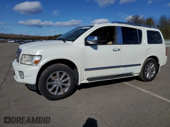 2009 Infiniti QX56 with VIN 5N3AA08C29N901728, listed as a Copart auction lot 45585905 with 107,649 mi miles and Salvage Title. Bid and sale history available at carsss.com. Image 1.
