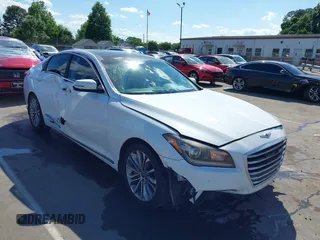 2015 Hyundai Genesis 3.8L z VIN KMHGN4JE6FU055129, wystawiony jako IAAI lot #42209184 z przebiegiem 164 908 mil mil oraz . Historia ofert i sprzedaży dostępna na DreamBid. Obrazek 1.
