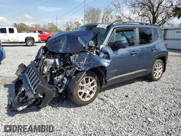 2021 Jeep Renegade Latitude z VIN ZACNJCBB7MPN16291, wystawiony jako Copart lot #47211245 z przebiegiem Nie podano mil oraz Nie do naprawy • Non repairable. Historia ofert i sprzedaży dostępna na DreamBid. Obrazek 1.