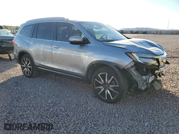 2021 Honda Pilot Touring 8-Passenger with VIN 5FNYF5H97MB001543, listed as a Copart auction lot 42677115 with 40,545 mi miles and Salvage Title. Bid and sale history available at DreamBid. Image 4.
