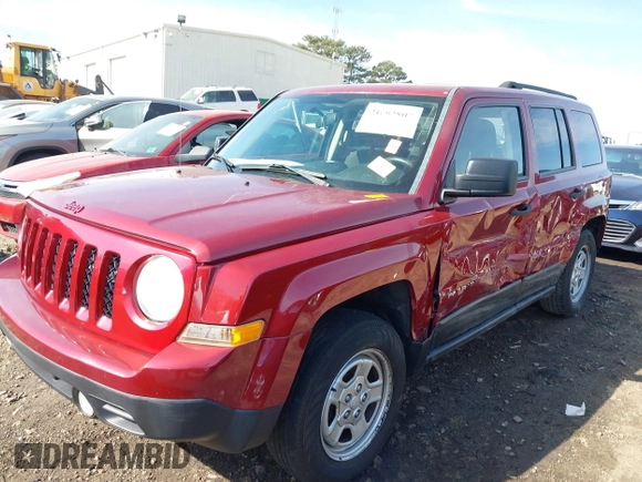 2014 Jeep Patriot Sport with VIN 1C4NJPBA2ED798311, listed as a IAAI auction lot 41893807 with 138,405 mi miles. Bid and sale history available at carsss.com. Image 6.