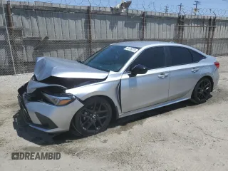 2023 Honda Civic Sport with VIN 2HGFE2F57PH567422, listed as a Copart auction lot 56176075 with 27,784 mi miles and Salvage title. Bid and sale history available at DreamBid. Image 1.