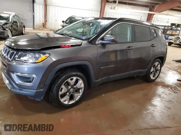 2020 Jeep Compass Limited with VIN 3C4NJDCB5LT116390, listed as a Copart auction lot 58753025 with 77,393 mi miles and Non repairable. Bid and sale history available at DreamBid. Image 1.