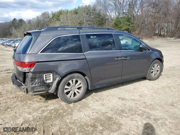 2015 Honda Odyssey EX-L with VIN 5FNRL5H69FB025980, listed as a Copart auction lot 50145155 with 146,336 mi miles and Clean Title. Bid and sale history available at carsss.com. Image 3.