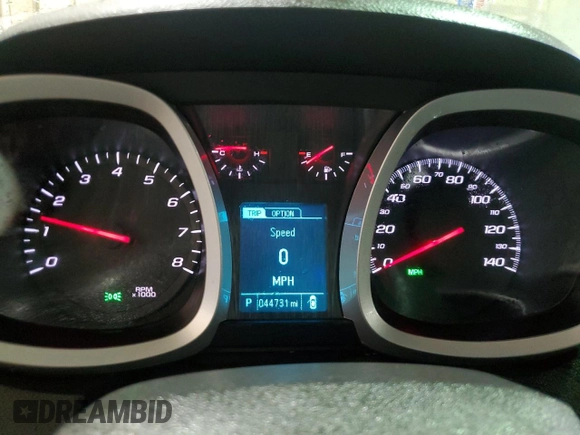 2017 Chevrolet Equinox LS with VIN 2GNALBEK3H1562189, listed as a Copart auction lot 49695405 with 44,731 mi miles and Clean Title. Bid and sale history available at carsss.com. Image 9.