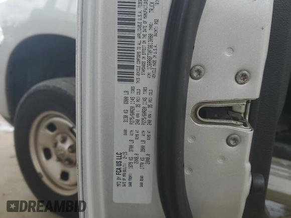 2015 Ram 1500 Express with VIN 1C6RR6FT0FS613080, listed as a Copart auction lot 59001825 with 187,694 mi miles and Salvage title. Bid and sale history available at DreamBid. Image 12.