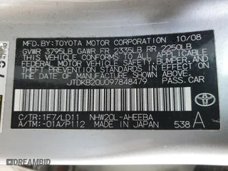 2009 Toyota Prius with VIN JTDKB20U097848479, listed as a Copart auction lot 49240125 with 84,543 mi miles and Clean Title. Bid and sale history available at carsss.com. Image 12.