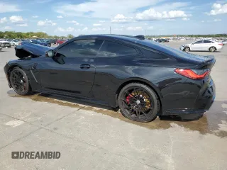 2023 BMW M4 Competition with VIN WBS33AZ05PCM90580, listed as a Copart auction lot 69255834 with 0 mi miles and Salvage Title. Bid and sale history available at carsss.com. Image 2.