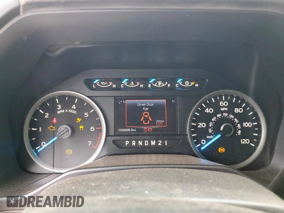 2017 Ford F-150 XL with VIN 1FTEX1CP9HKC59893, listed as a Copart auction lot 51654115 with 105,856 mi miles and Salvage Title. Bid and sale history available at carsss.com. Image 9.