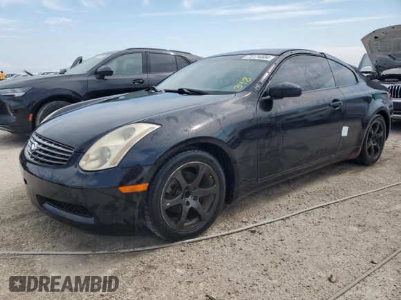 2003 Infiniti G35 Coupe w/Leather with VIN JNKCV54E13M207090, listed as a Copart auction lot 75174504 with 153,243 mi miles and Non Repairable. Bid and sale history available at carsss.com. Image 1.
