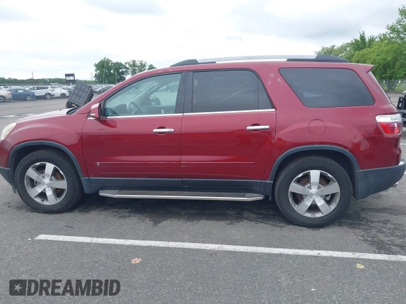 2010 GMC Acadia SLT1 with VIN 1GKLVMED6AJ177797, listed as a IAAI auction lot 42374060 with 104,323 mi miles and . Bid and sale history available at DreamBid. Image 13.