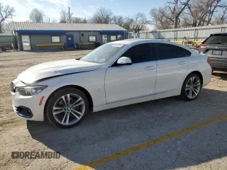 2018 BMW 4 Series 430i xDrive with VIN WBA4J3C57JBG96451, listed as a Copart auction lot 86612554 with 70,537 mi miles and Salvage Title. Bid and sale history available at carsss.com. Image 1.