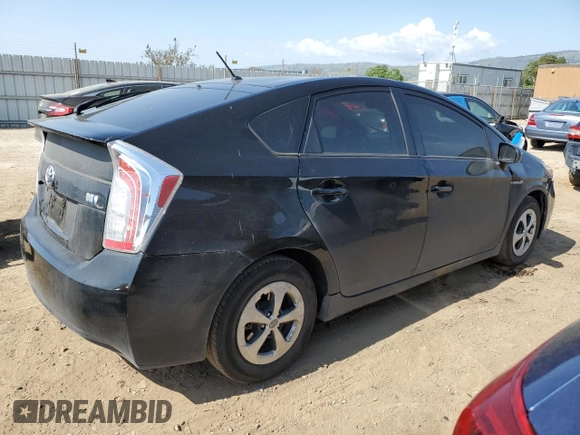 2013 Toyota Prius One with VIN JTDKN3DU9D5558916, listed as a Copart auction lot 54911185 with 143,311 mi miles and Salvage Title. Bid and sale history available at DreamBid. Image 3.