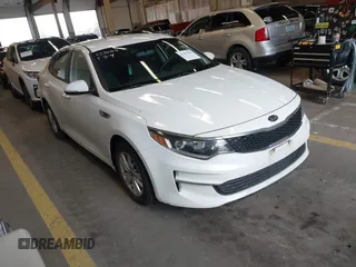 2016 Kia Optima LX with VIN KNAGT4L39G5074319, listed as a IAAI auction lot 41827438 with 51,373 mi miles. Bid and sale history available at carsss.com. Image 1.