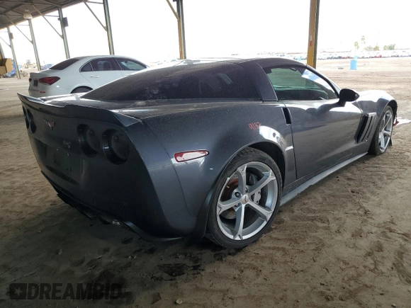 2012 Chevrolet Corvette Z16 Grand Sport 3LT with VIN 1G1YW2DW8C5107258, listed as a Copart auction lot 51774165 with 78,089 mi miles and Salvage title. Bid and sale history available at DreamBid. Image 3.