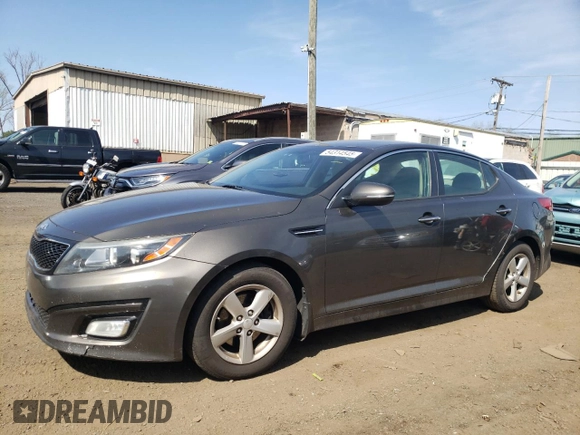 2014 Kia Optima LX with VIN 5XXGM4A79EG289052, listed as a Copart auction lot 54314545 with 208,620 mi miles and Salvage Title. Bid and sale history available at carsss.com. Image 1.
