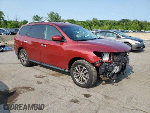 2015 Nissan Pathfinder SL with VIN 5N1AR2MM6FC685563, listed as a Copart auction lot 59467585 with 149,592 mi miles and Salvage title. Bid and sale history available at DreamBid. Image 4.