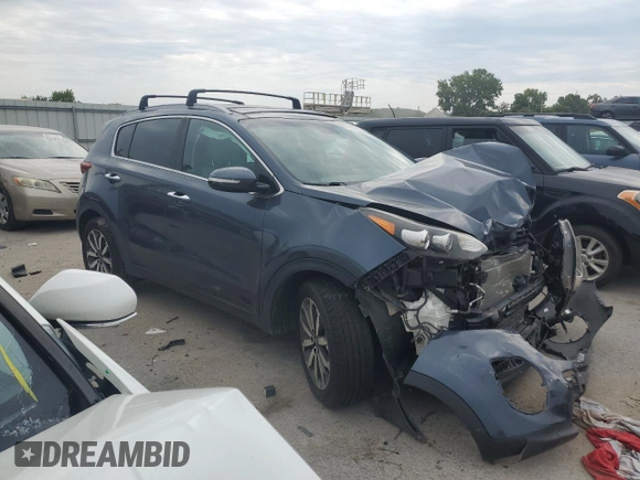 2017 Kia Sportage EX with VIN KNDPN3AC9H7237647, listed as a Copart auction lot 66037414 with 61,901 mi miles and Salvage Title. Bid and sale history available at carsss.com. Image 4.
