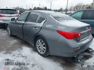 2015 Infiniti Q50 Premium with VIN JN1BV7AR0FM396192, listed as a IAAI auction lot 41564677 with 210,460 mi miles and . Bid and sale history available at DreamBid. Image 3.