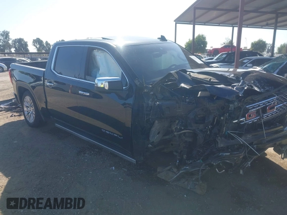 2019 GMC Sierra 1500 Denali z VIN 1GTU9FEL8KZ173809, wystawiony jako IAAI lot #42363300 z przebiegiem 75 425 mil mil oraz . Historia ofert i sprzedaży dostępna na DreamBid. Obrazek 1.