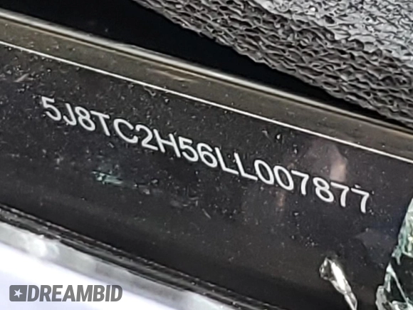 2020 Acura RDX Technology with VIN 5J8TC2H56LL007877, listed as a Copart auction lot 54269245 with Not provided miles and Salvage title. Bid and sale history available at DreamBid. Image 13.