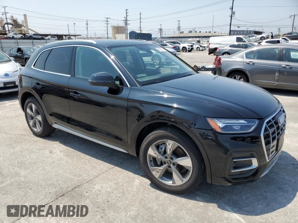 2023 Audi Q5 Premium Plus with VIN WA1BBAFY0P2162676, listed as a Copart auction lot 64968595 with 18,562 mi miles and Salvage title. Bid and sale history available at DreamBid. Image 4.