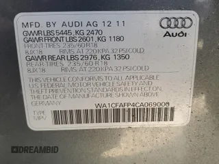 2012 Audi Q5 Premium with VIN WA1CFAFP4CA069000, listed as a Copart auction lot 66212215 with 153,711 mi miles and Clean title. Bid and sale history available at DreamBid. Image 13.