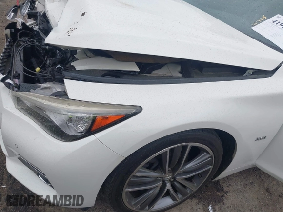 2016 Infiniti Q50 Premium with VIN JN1EV7AR8GM345554, listed as a IAAI auction lot 41965915 with 88,646 mi miles and . Bid and sale history available at DreamBid. Image 18.