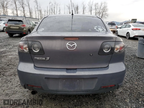 2008 Mazda 3 i Sport with VIN JM1BK12FX81869706, listed as a Copart auction lot 86214464 with Not Provided miles and Clean Title. Bid and sale history available at DreamBid. Image 6.