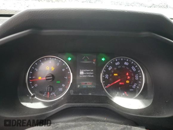 2021 Toyota RAV4 XLE with VIN 2T3P1RFV2MC142047, listed as a Copart auction lot 59095105 with 90,624 mi miles and Salvage title. Bid and sale history available at DreamBid. Image 9.