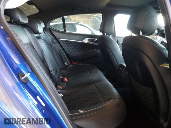 2019 Genesis G70 3.3T Advanced with VIN KMTG34LE2KU032322, listed as a Copart auction lot 66004014 with 24,852 mi miles and Salvage Title. Bid and sale history available at carsss.com. Image 10.