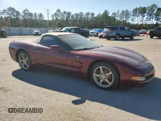2003 Chevrolet Corvette with VIN 1G1YY32G335112525, listed as a Copart auction lot 75454194 with 0 mi miles and Salvage Title. Bid and sale history available at carsss.com. Image 4.