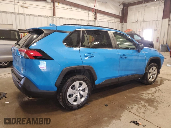 2019 Toyota RAV4 LE with VIN JTMF1RFV7KJ010844, listed as a Copart auction lot 60878805 with 75,904 mi miles and Salvage title. Bid and sale history available at DreamBid. Image 3.