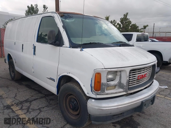 2002 GMC Savana z VIN 1GTHG35F021200273, wystawiony jako IAAI lot #41600511 z przebiegiem 230 052 mil mil oraz . Historia ofert i sprzedaży dostępna na DreamBid. Obrazek 1.