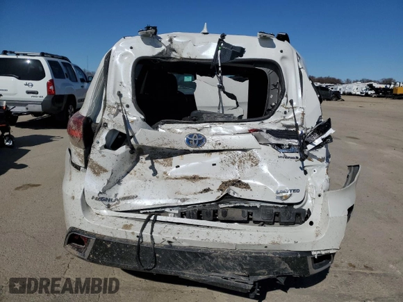 2017 Toyota Highlander Hybrid Limited with VIN 5TDDGRFH5HS027024, listed as a Copart auction lot 48002505 with 64,372 mi miles and Salvage title. Bid and sale history available at DreamBid. Image 6.