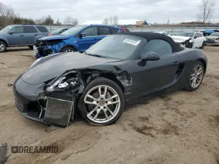 2013 Porsche Boxster with VIN WP0CA2A89DS114485, listed as a Copart auction lot 82814524 with 123,871 mi miles and Salvage Title. Bid and sale history available at carsss.com. Image 1.