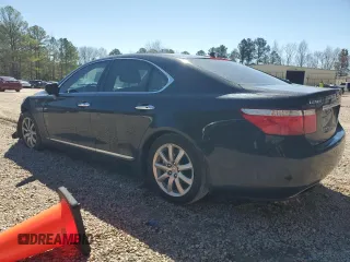 2009 Lexus LS 460 with VIN JTHCL46F195003527, listed as a Copart auction lot 49570505 with 279,651 mi miles and Salvage title. Bid and sale history available at DreamBid. Image 2.
